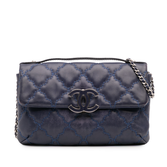 Pre-Loved Chanel Mini Double Stitch Hamptons Flap - Picture 1 of 11